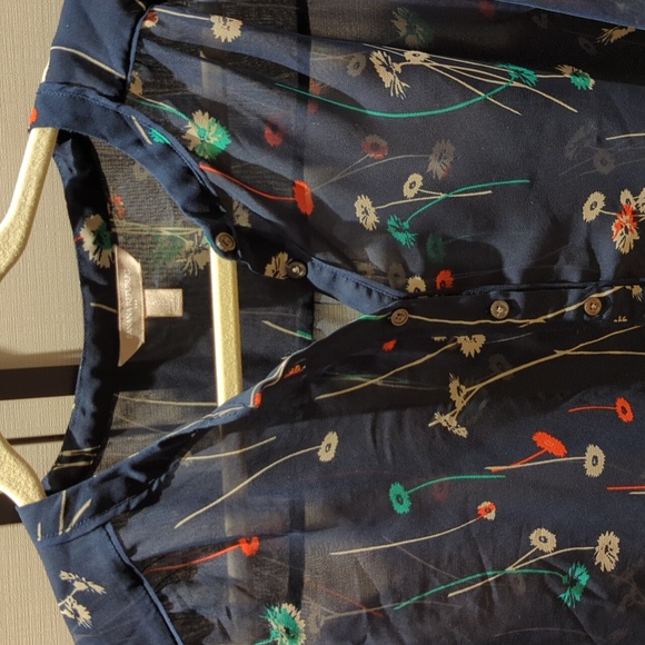 Banana Republic Navy Blouse - Picture 2 of 4